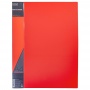 Папка А4 20 файлов 14мм STANDARD 600мкм Красная пластик Hatber 20AV4_00115/40/Китай