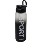 Бутылочка "deVENTE. SPORT" 1000мл пластиковая с предохранителем-кнопкой градиент черного с белым 809